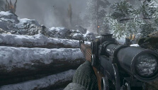 Sniping in the Ardennes Forest in COD: WW2