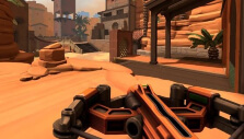 Crossbow and sand map in Diabotical Crossbow and sand map in Diabotical