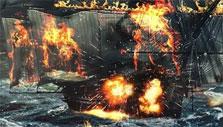 Burning Ship in Pirates: Tides of Fortune