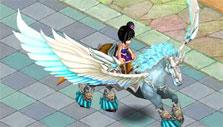 Crystal Saga: Pegasus mount Pegasus mount in Crystal Saga