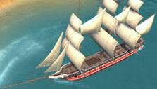 Trading vessel in Patron
