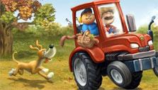 Tractor rides in Barn Yarn