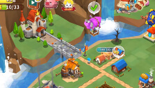 Partially-restored town in Fantasy Town