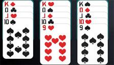 Solitaire Knockout: Cards all lined up