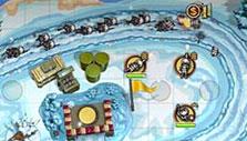 Winter map in Toy Defense Toy Defense: Winter map