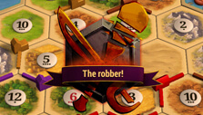 Using Knight to move the Robber in Catan Universe