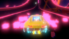 Explosion of pink in Music Racer: Ultimate