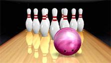 Going for the strike in Bowling King