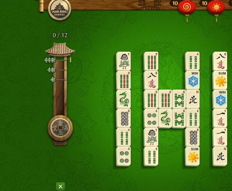 Mahjong Tower Online Game