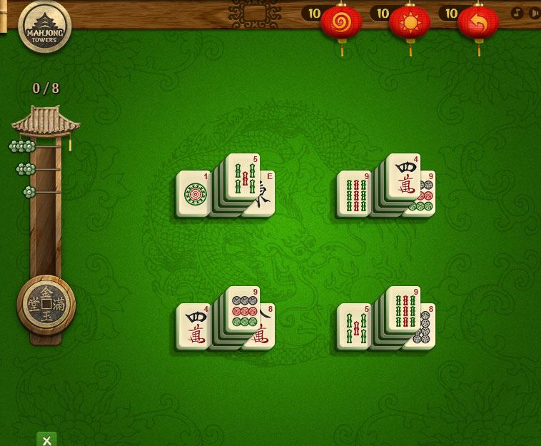 Mahjong Tower Online Game