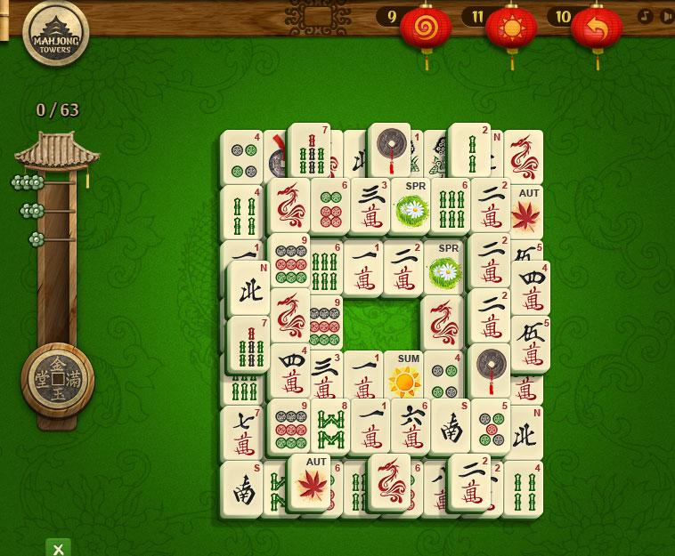 Mahjong Tower Online Game