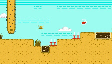 Jumping away from a boss in Flea Jumping away from a boss in Flea