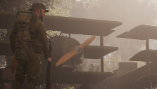 Soldier standing next to planes in Beyond the Wire Soldier standing next to planes in Beyond the Wire