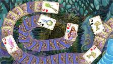 Spiral layout in Emerland Solitaire: Endless Journey