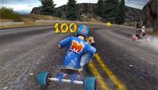 Drift Trike: Going down the slope Going down the slope in Drift Trike