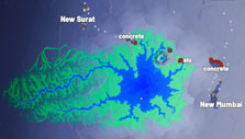 Water forming lakes in Plan B: Terraform