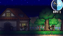 Fighting monsters at night in Ultra Pixel Survive Fighting monsters at night in Ultra Pixel Survive