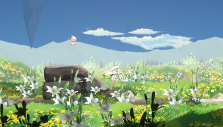 Beautiful landscape in Afterimage