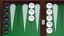Starting a match in PlayGem Social Backgammon