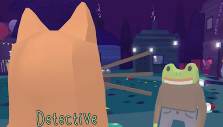 Conversing with another character in Frog Detective: The Entire Mystery