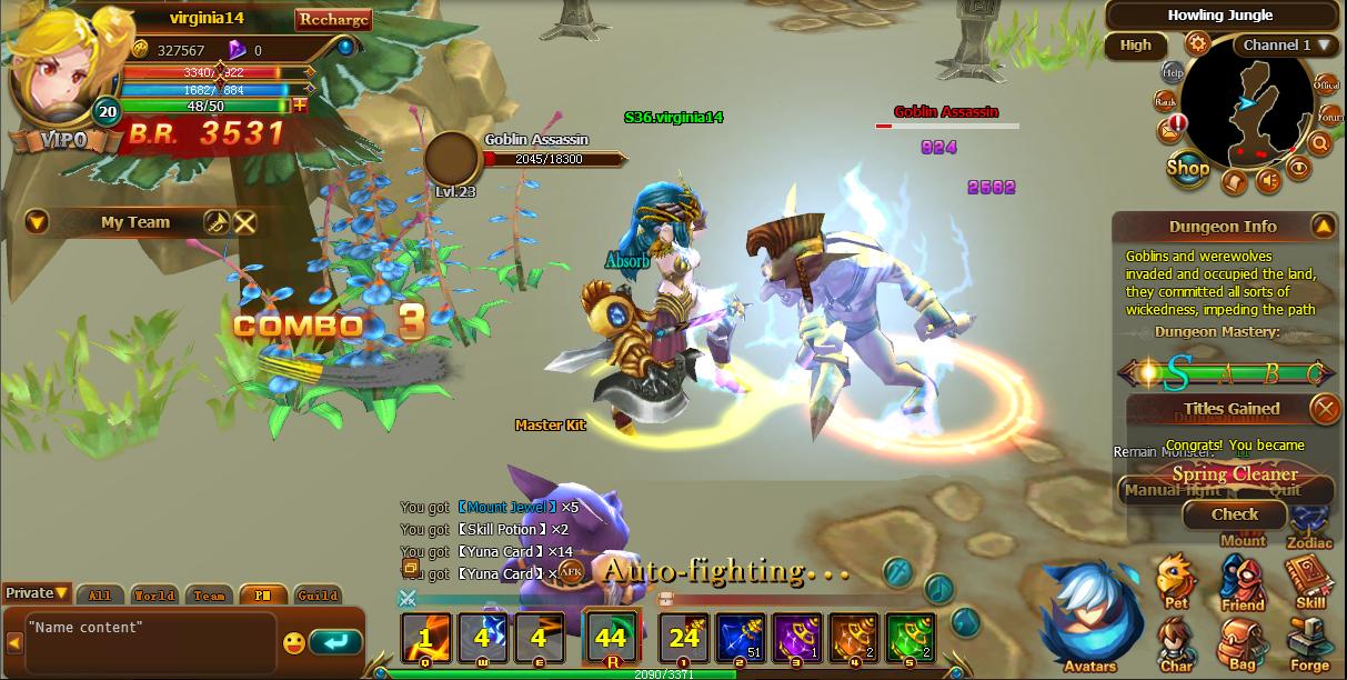 Clash of Avatars - 3D browser MMORPG