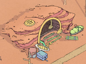 Arranged cave in Synergy