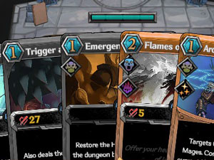 Vambrace: Dungeon Monarch: Playing a card