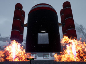 Rocket launch in Surviving Ceres