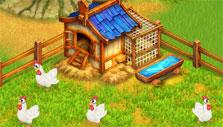 The hen house in Farm Tribe 3