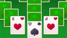 Green cardbacks in Tripeaks Solitaire