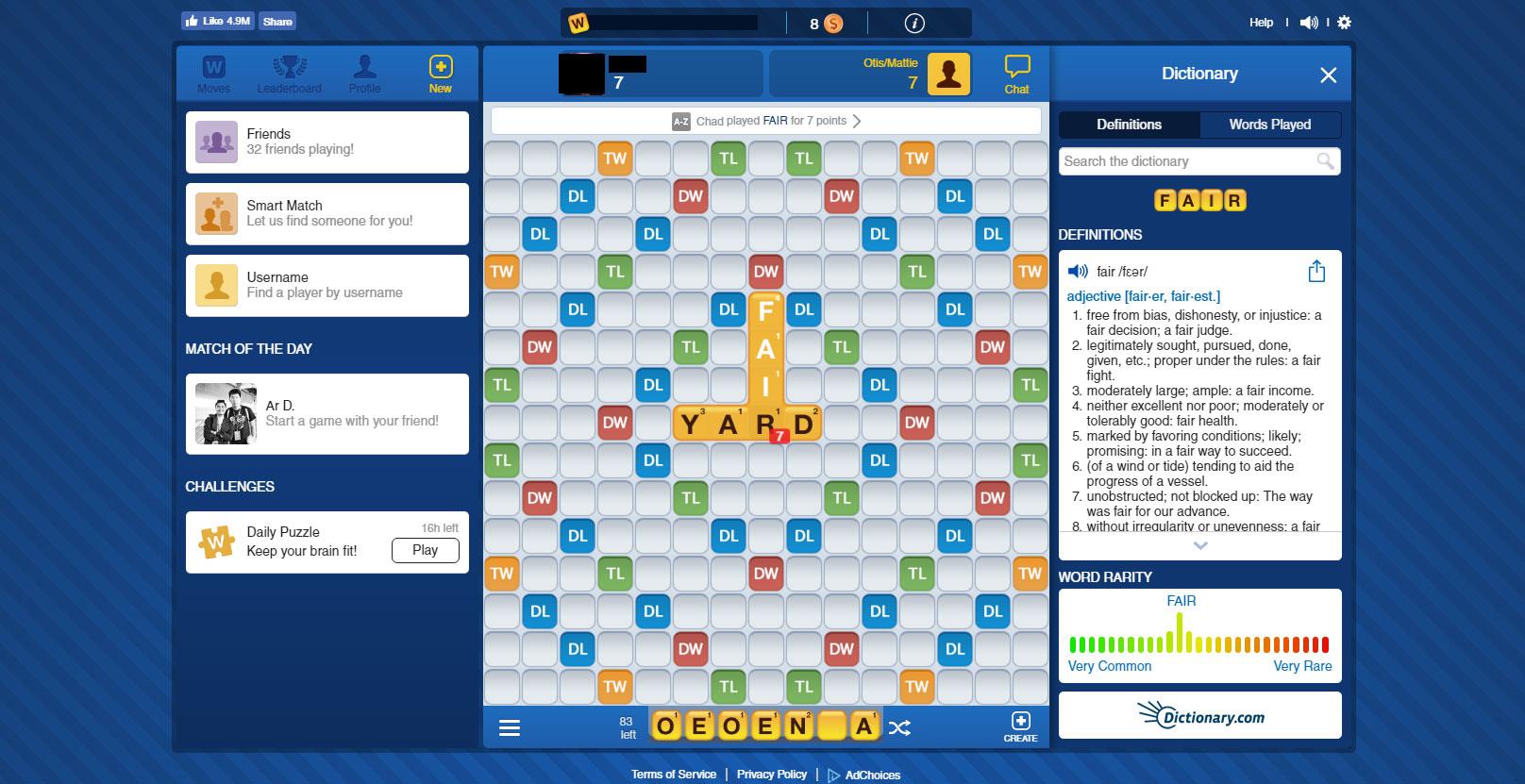 Words With Friends Wwgdb