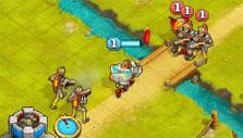 Royal Arena: Battling other units on the bridge